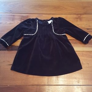 Hanna Andersson Velvet Black Dress 70